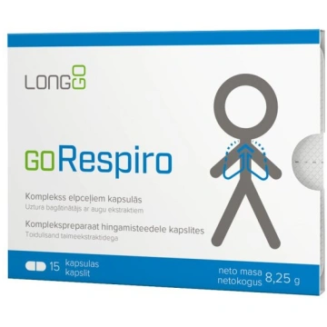 Uztura bagātinātājs Silvanols GoRespiro kapsulas N