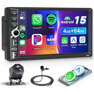 4+64G VECHTEL Android 15 Autoradio 2 Din mit Wirel
