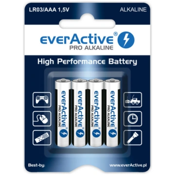 LR03/AAA baterijas 1.5V everActive Pro Alkaline MN