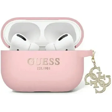 Guess Liquid Silicone Glitter Triangle Charm vāciņ