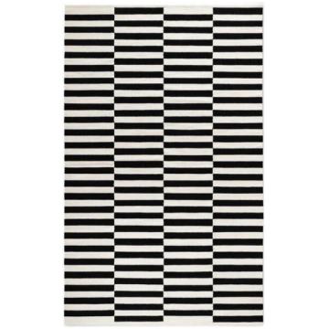 Hanse Home Donna vilnas paklājs 200x300 – melns un