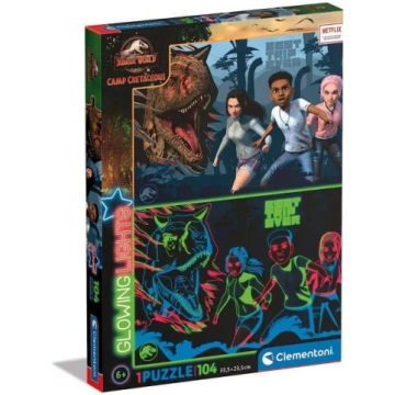 Clementoni puzle "Jurassic World", 104 gab., spīd 