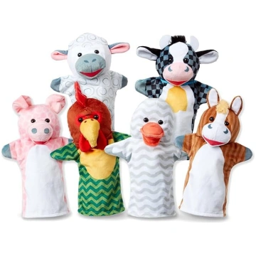Melissa & Doug Barn Buddies rokas leļļu komplekts 