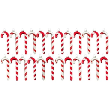 MIJOMA MIJOMA 12er Set Glas-Zuckerstangen, Christb