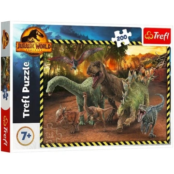 Puzzle 200 elements Dinosaurs from Jurassic Park T