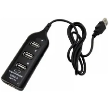Esperanza EA116 interface hub 480 Mbit/s Black