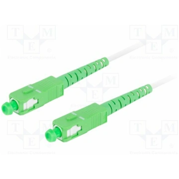 Fiber patch cord; SC/APC,both sides; 15m; 9/125um;