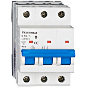 Miniature Circuit Breaker (MCB) AMPARO 6kA, B 13A,