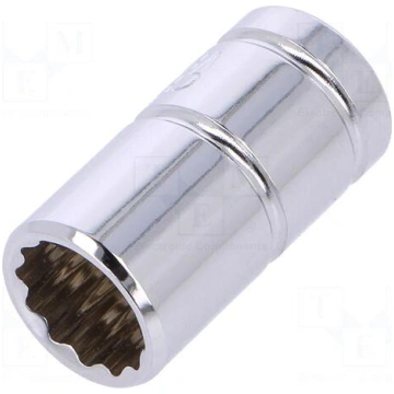 Key | twelve point socket | 9mm | 1/4" | Chrom-van