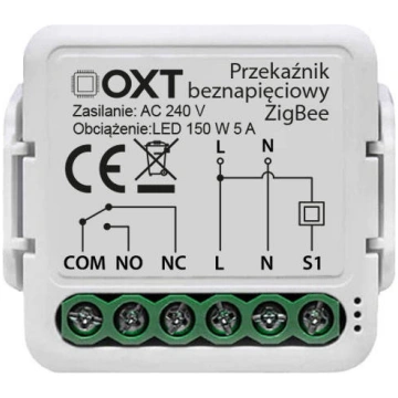 OXT mini bezsprieguma ZigBee TUYA modulis