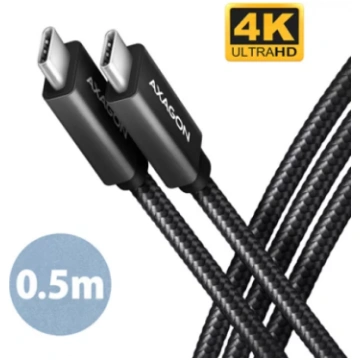 AXAGON SPEED + USB-C, USB 20Gbps Cable, 0.5 m | BU