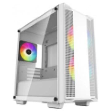 Deepcool ARGB Micro-ATX CASE CC360 White, Mini-ITX