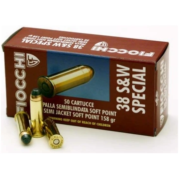 38 S&W Fiocchi 158gr FMJ Special