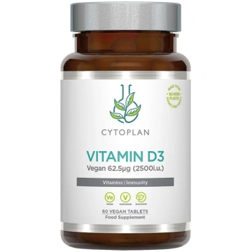 D3 vitamīns, 2500 SV. Uztura bagātinātājs Cytoplan