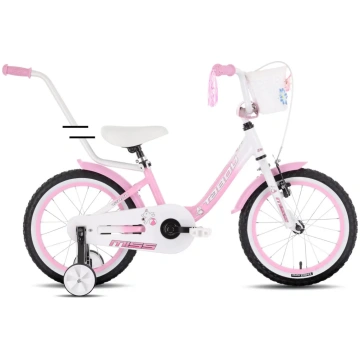 Bērnu velosipēds TABOU Miss, 16" rozā-balts