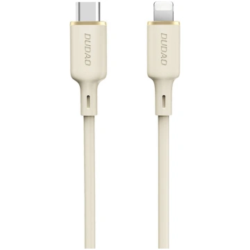 Dudao L7SCL USB-C - Lightning cable 30W 1m - beige