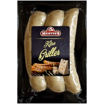 Siera grils, gardēžu bratwurst ar Emmental sieru, 