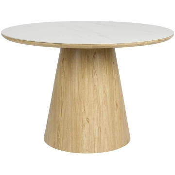 Dining Table Almira Round Oak Zuiver, White Label 