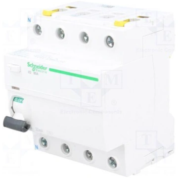 RCD breaker | Inom: 80A | Ires: 30mA | Poles: 4 | 