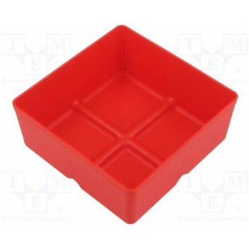 Container: cuvette; red; 110x110mm; 4pcs; KBS1111;
