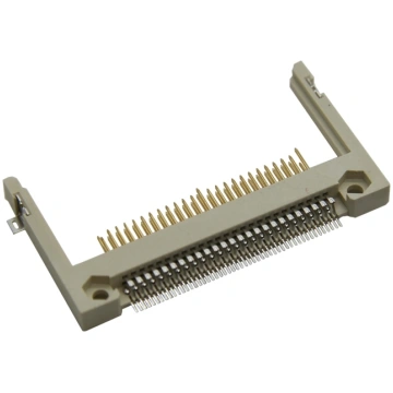 Connector: for cards; Compact Flash; SMT; gold fla