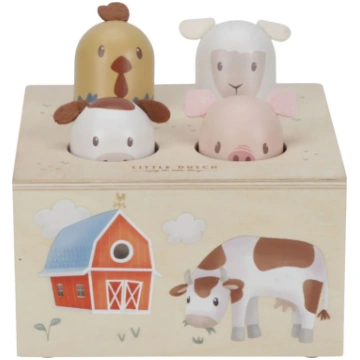 Koka izlecošie dzīvnieciņi Little Farm, Pop-up Toy