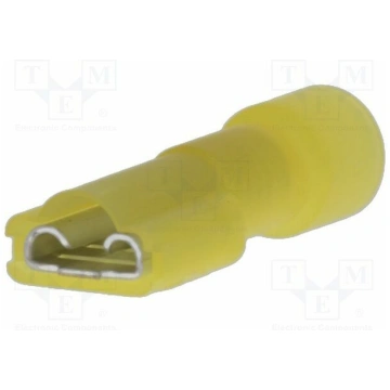Terminal: flat; 6.35mm; 810um; 5.26mm2; crimped; i