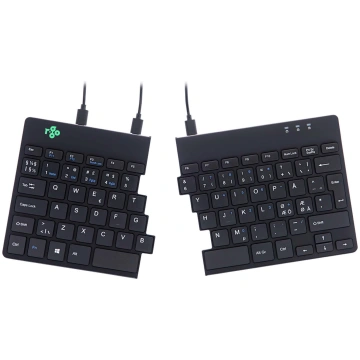 R-Go Split Break two-part ergonomic keyboard, blac