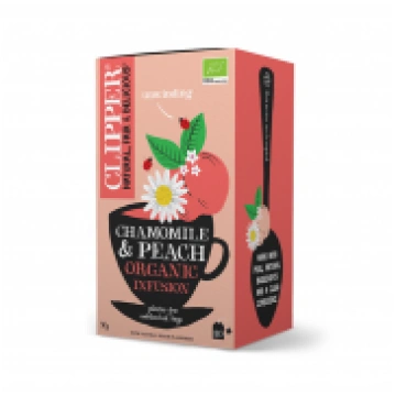 Kumelīšu un persiku tēja BIO (20x1,5g) 30g CLIPPER
