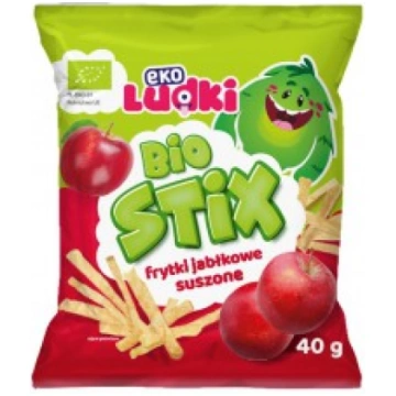 Organiskās žāvētu ābolu strēmelītes EKO Ludki, 40g
