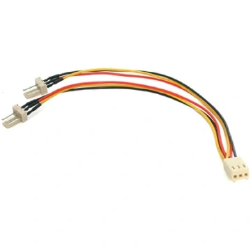 StarTech 3-pin - 3-pin x2, 0.15m, Wielokolorowy (T