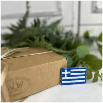 Greece Flag Patch 4x6cm or 1.57x2.36 in - No Velcr