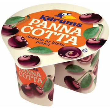 Deserts Panna Cotta ķiršu, 140g, Kārums