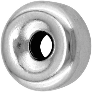 Intercalaire plat 2 trous 4 mm, Argent 925, sachet