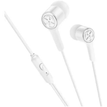 Hoco M104 vadu auss austiņas, 3,5 mm Jack – baltas