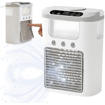 Galda ventilators ar mitrinātāju USB RGB LED, 3 āt