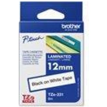 BROTHER TZE231 tape black/white 12mm 8m