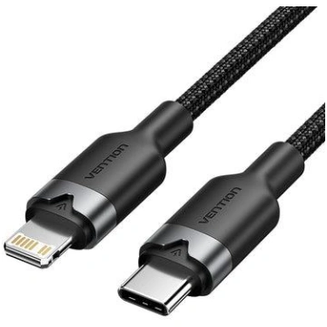 CABLE USB-C TO LIGHTNING/2M BLACK LALBH VENTION