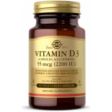 Vitamin D3 (Cholecalciferol) 55 mcg (2200 iu) Solg