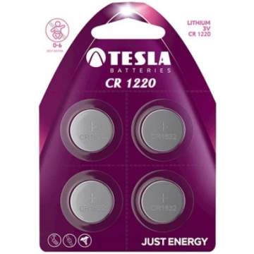 TESLA Baterijas CR 1220 ( CR1220 / BLISTER FOIL 4 