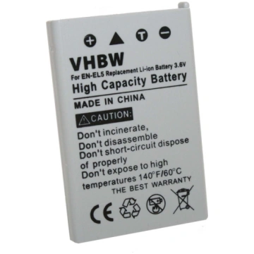 Akumulators, VHBW, VHBW A/k Nikon EN-EL5 1000 mAh,