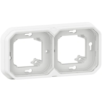 NEW PLEXO IP55 balts zemapmetuma divvietīgais rāmi