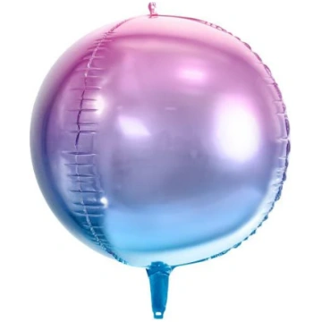 Bumba - apaļš folija balons, ombre, pildāms ar gai