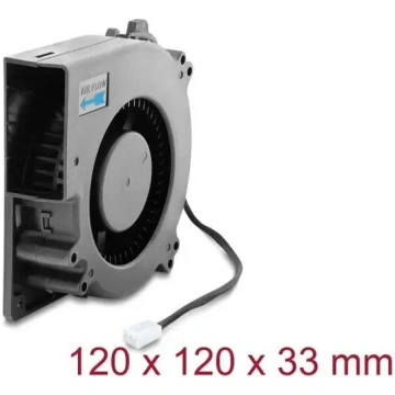 Delock radiālais ventilators 12V DC 120x120x33 mm 