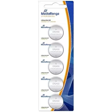 MediaRange BATTERY LITHIUM CR2450 3V/5PCS MRBAT138