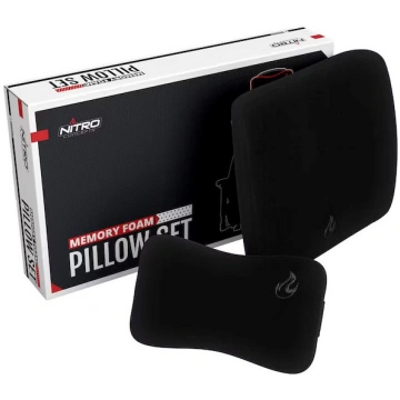 Nitro Concepts Memory Foam Pillow Set Black/Black 