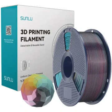 Sunlu PLA+ Silk Forth-Color Filament (Sarkans-Dzel