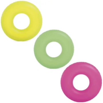 INTEX Neon peldēšanas riņķis 91 cm - 3 krāsas (zaļ