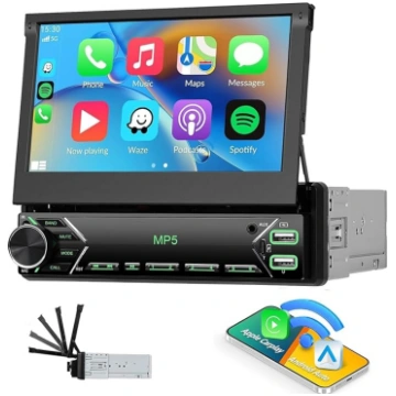 CAMECHO Upgrade Bezvadu 1 DIN Carplay Android auto