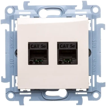Kontakt-Simon Computer socket Simon 10 double RJ45